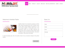 Tablet Screenshot of hamiltonpaints.com